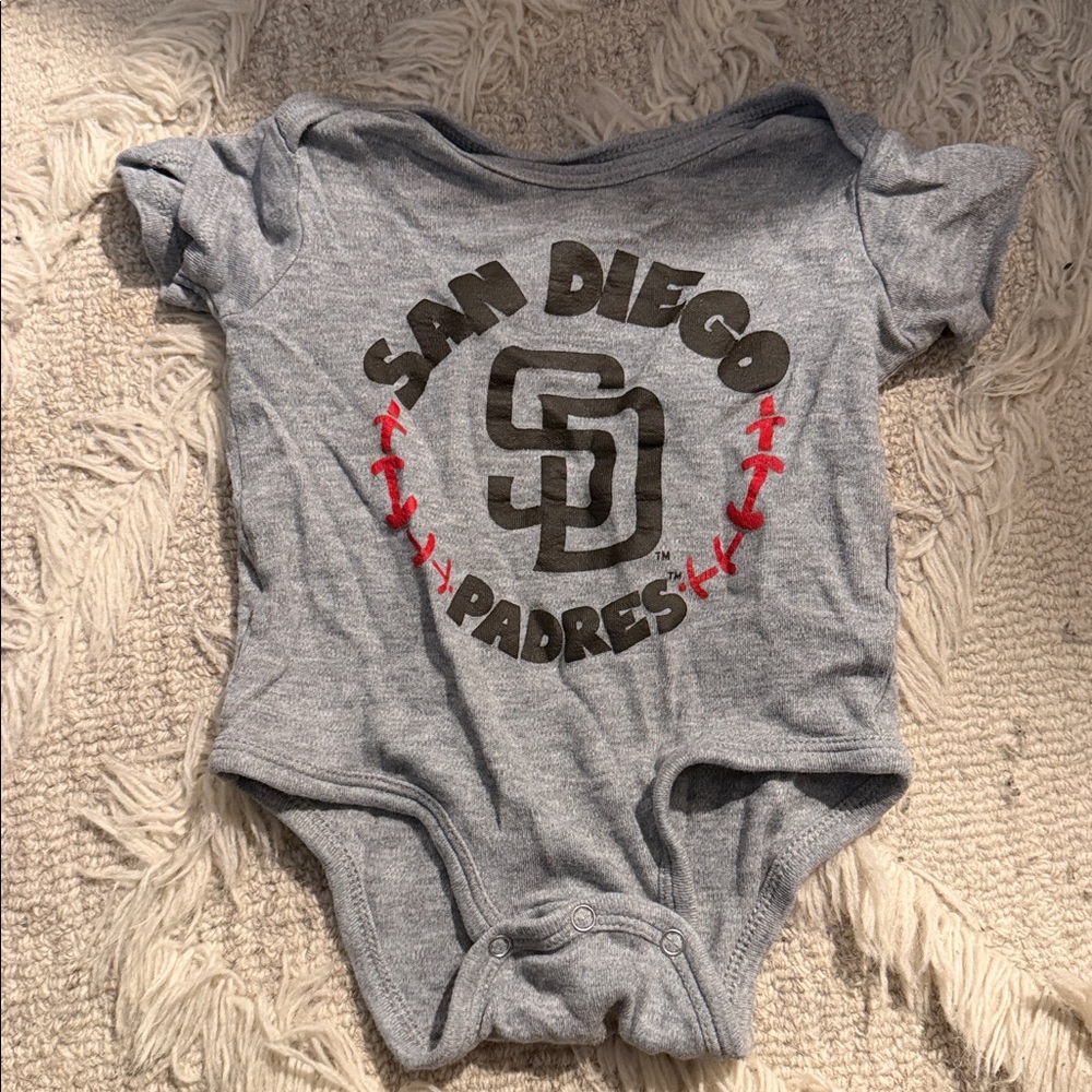 Kids Padres Baseball Club Shirt Set - Yellow, Gray, White - Picture 3 of 3